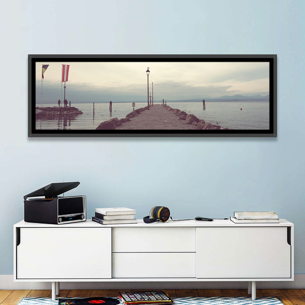 Stone Pier at Lake Garda Wall Art