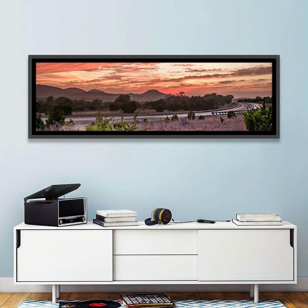 Sunset Curve on Texas Highway 16 Wall Art