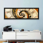Steampunk Spiral Clock Wall Art