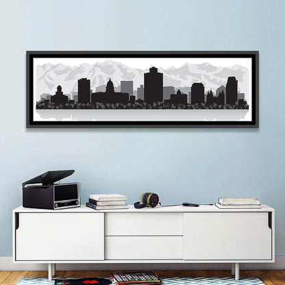 Salt Lake City Skyline Wall Art