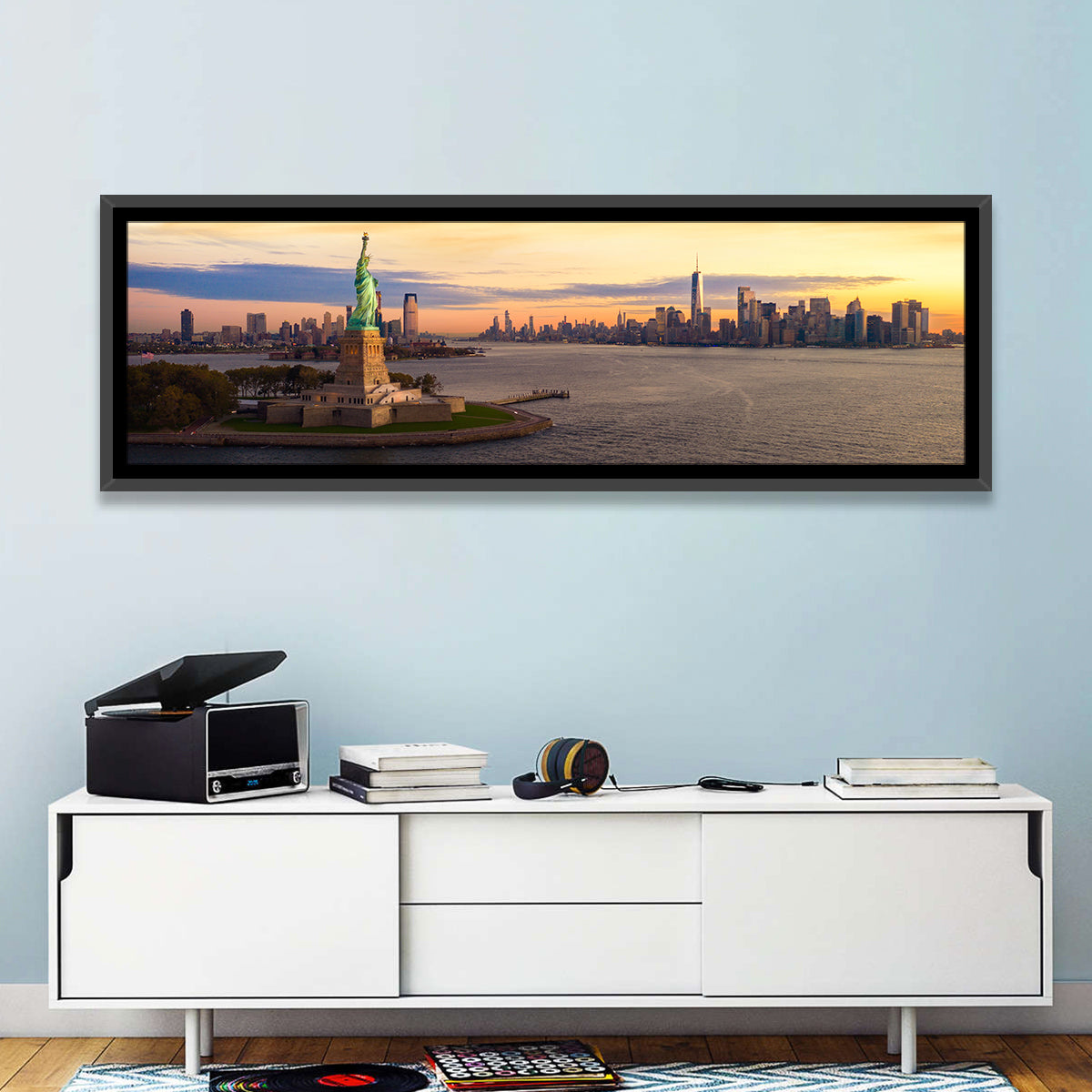Statue of Liberty Golden Hour Wall Art