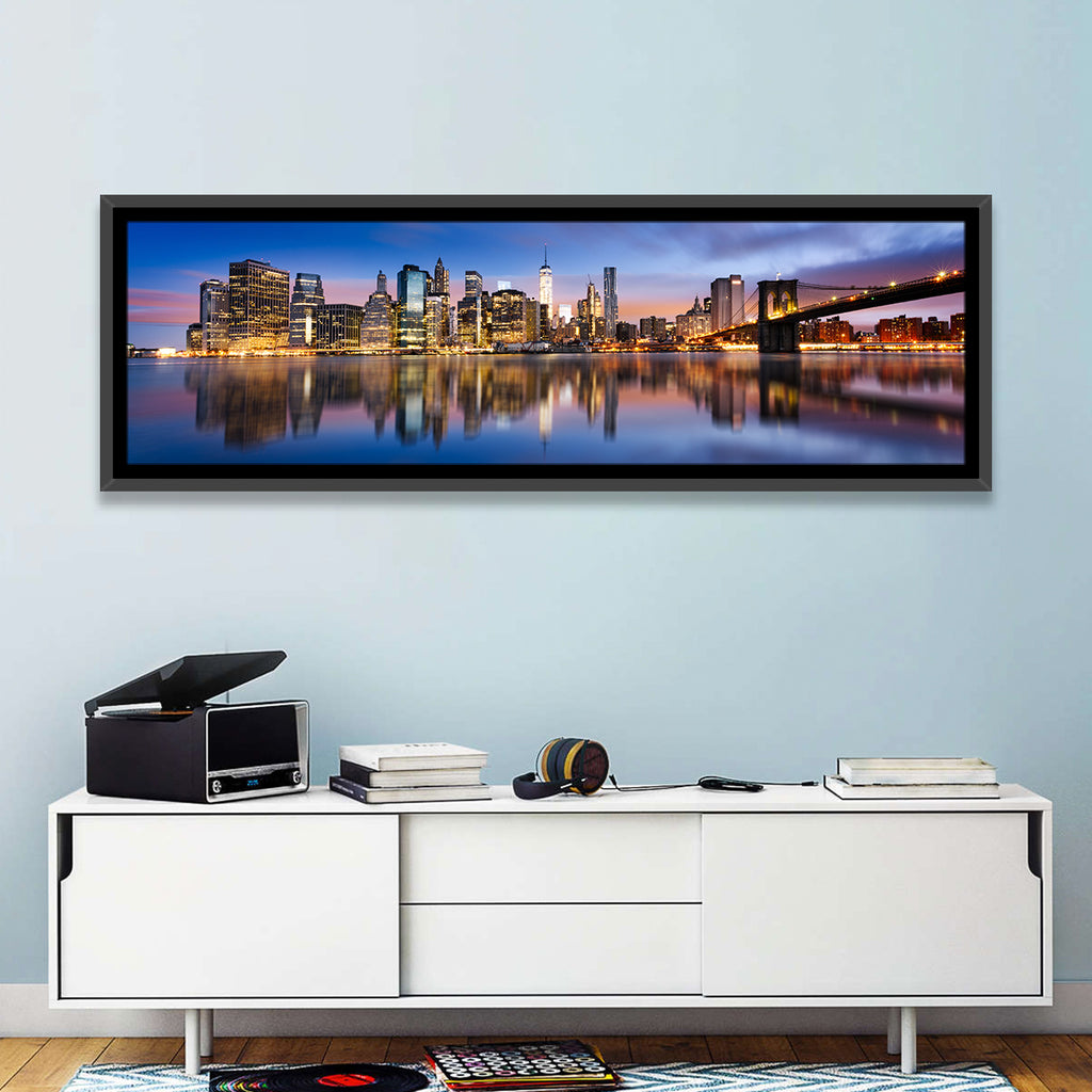 Manhattan Skyline at Twilight Wall Art