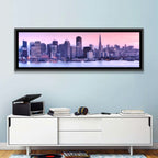 San Francisco Skyline at Lavender Dusk Wall Art