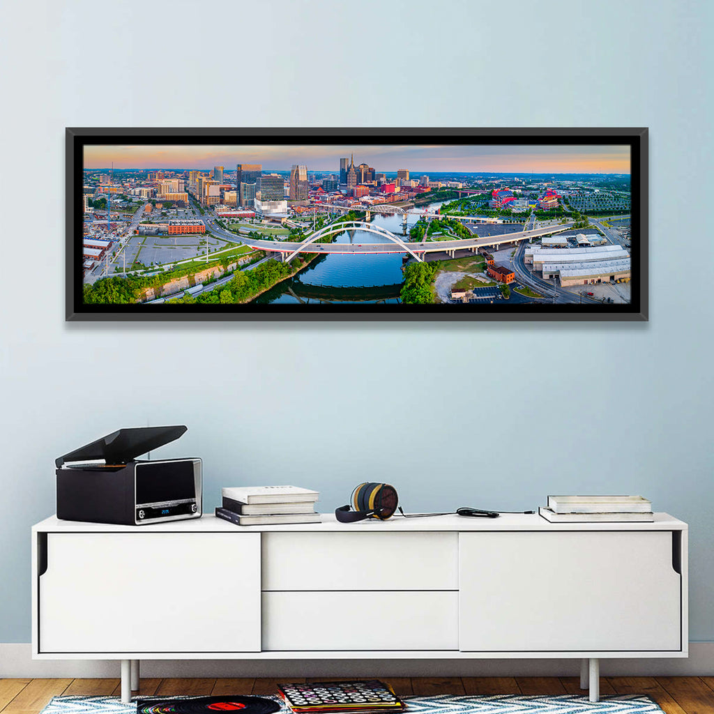 Nashville Skyline at Golden Hour Wall Art