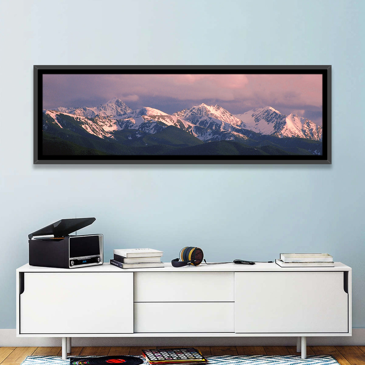 Spanish Peaks Alpenglow Montana Wall Art