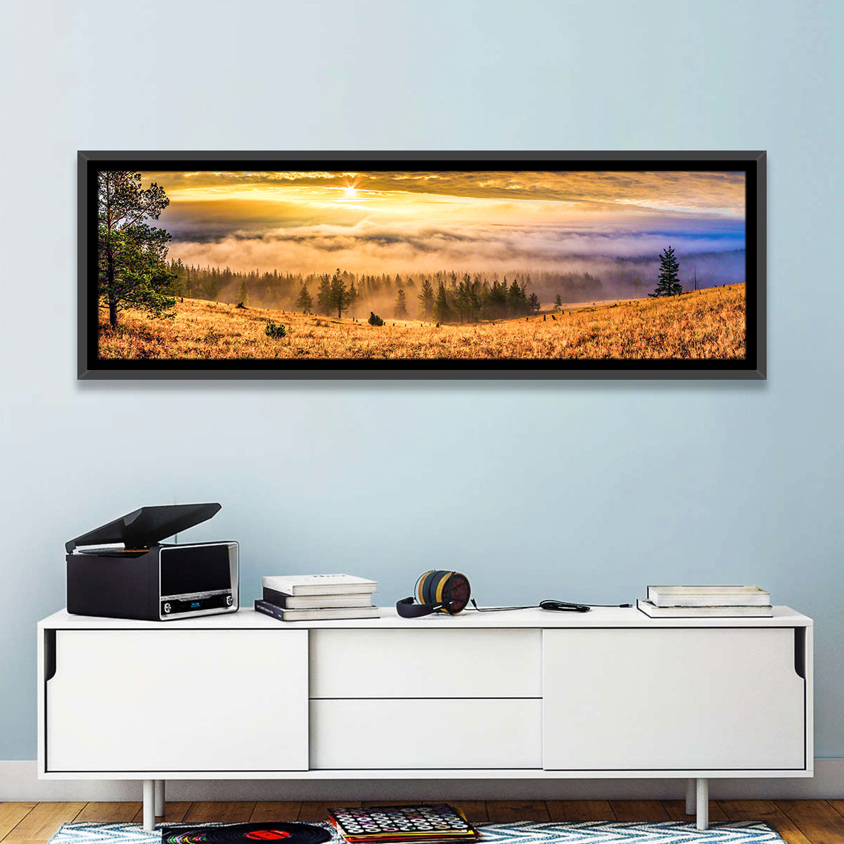 Ural Taiga Sunrise Wall Art