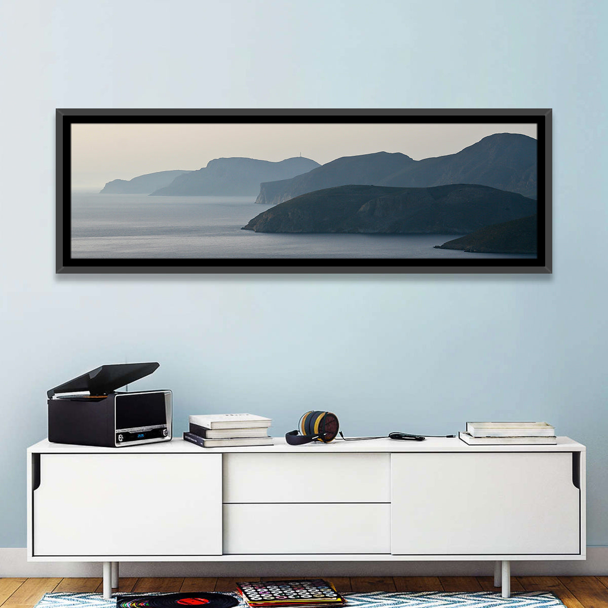 Kalymnos Shore at Blue Hour Wall Art