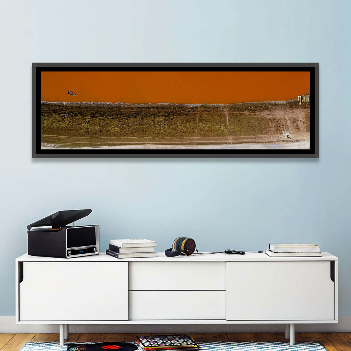 Lake Retba Aerial View Wall Art