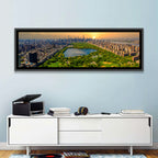Central Park Reservoir at Dusk Wall Art
