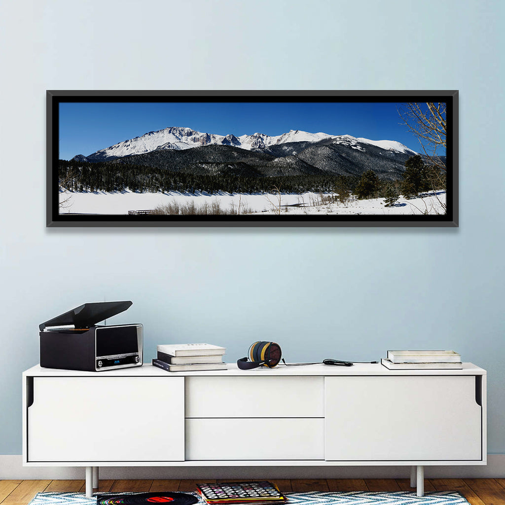 Pikes Peak Winter View Wall Art
