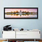 United States Capitol Sunrise Reflection Wall Art