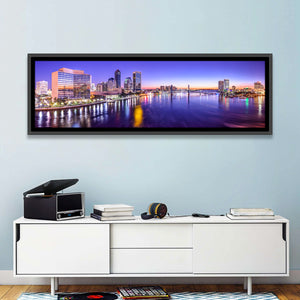 Jacksonville City Skyline Wall Art