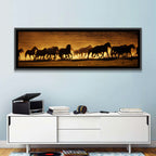 Running Wild Horses at Sunset Wall Art