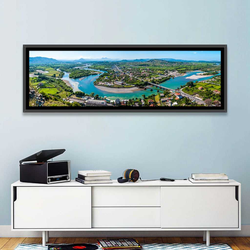 Shkodër River Valley Wall Art
