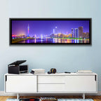 Guangzhou Skyline Night Over Pearl River Wall Art