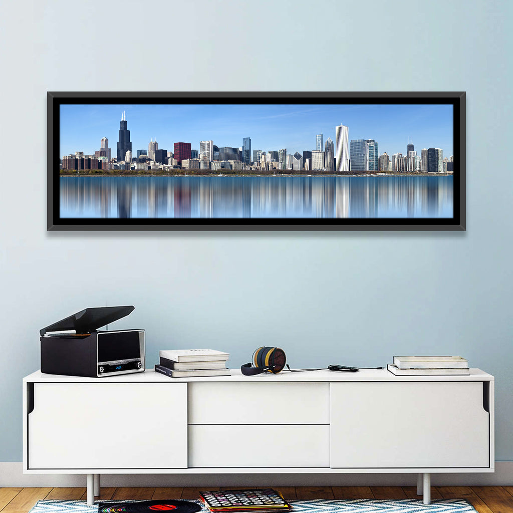 Chicago Skyline Reflection Wall Art
