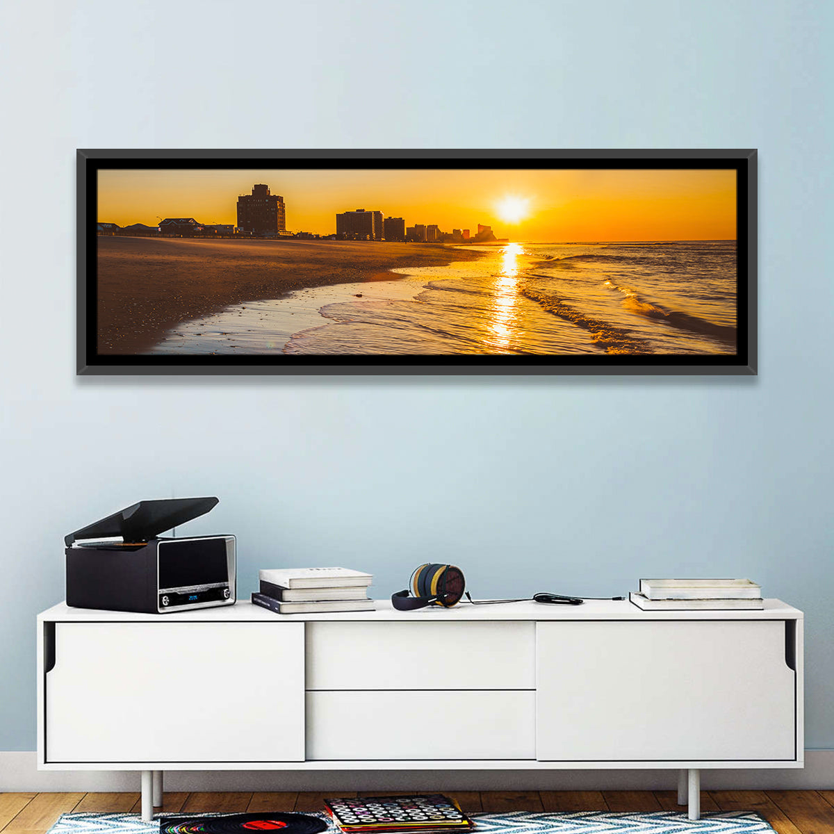 Ventnor Beach Sunrise Reflection Wall Art