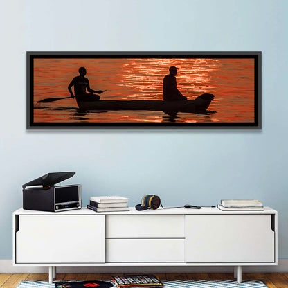 Sailing Boat at Sunset Wall Art