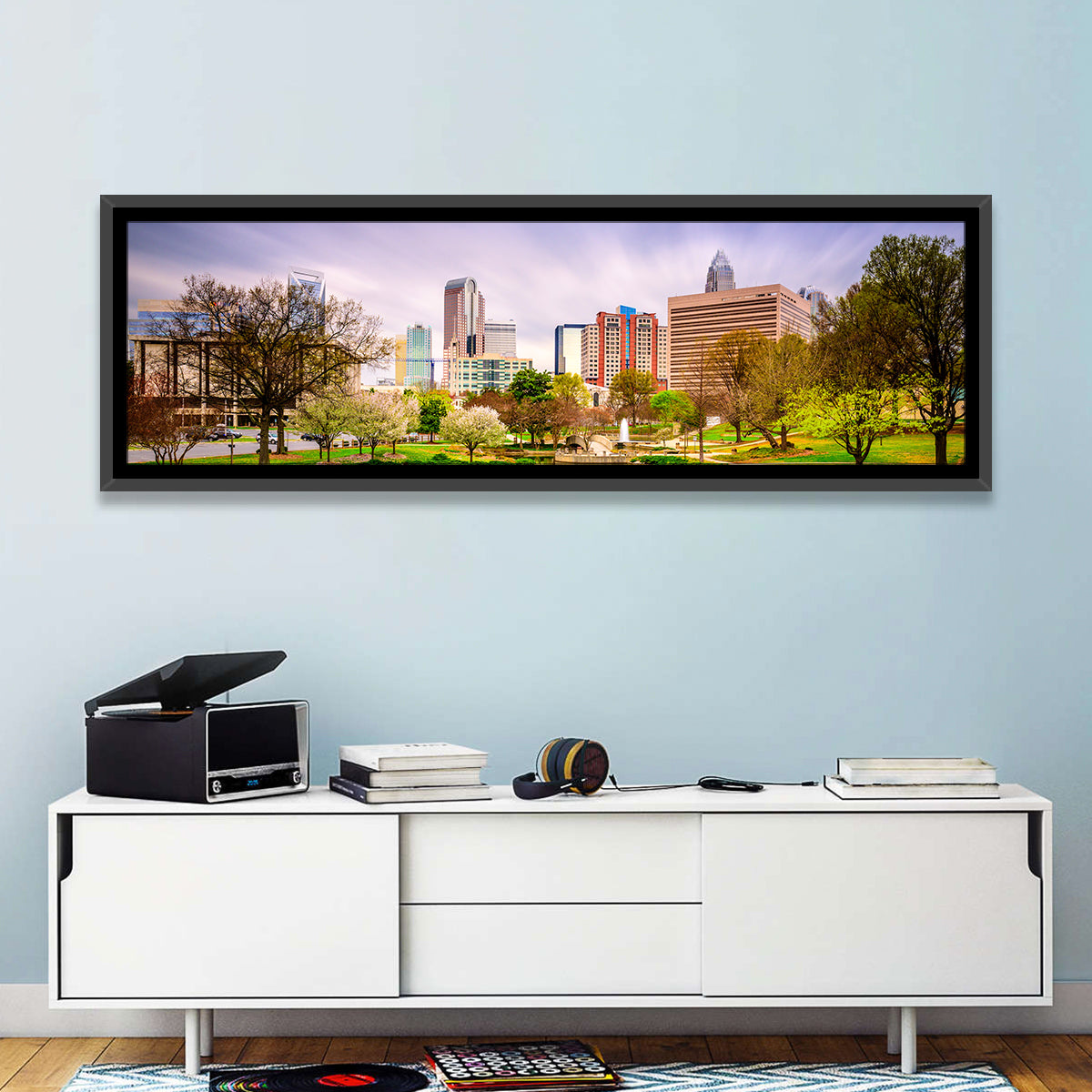 Charlotte Skyline Wall Art