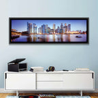 Singapore Marina Bay Skyline at Twilight Wall Art