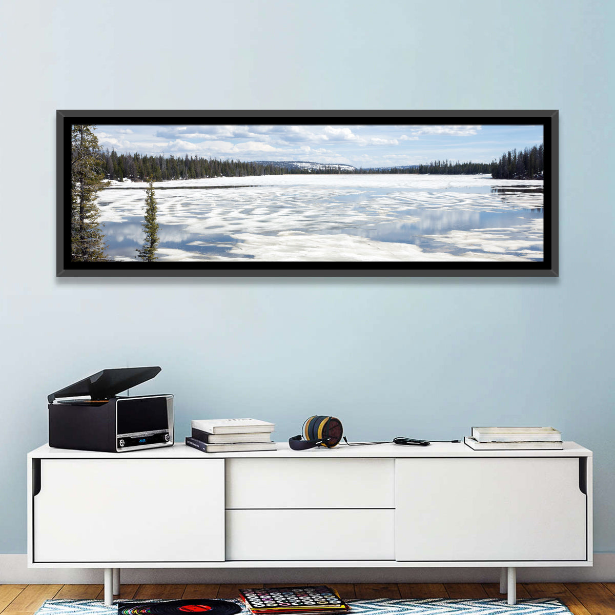 Lost Lake Reflections, Utah Wall Art in a room, panoramic