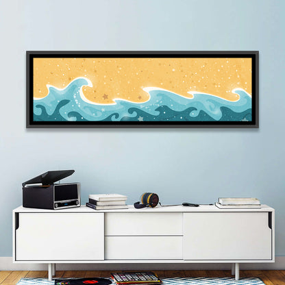 Water Waves Pattern Wall Art