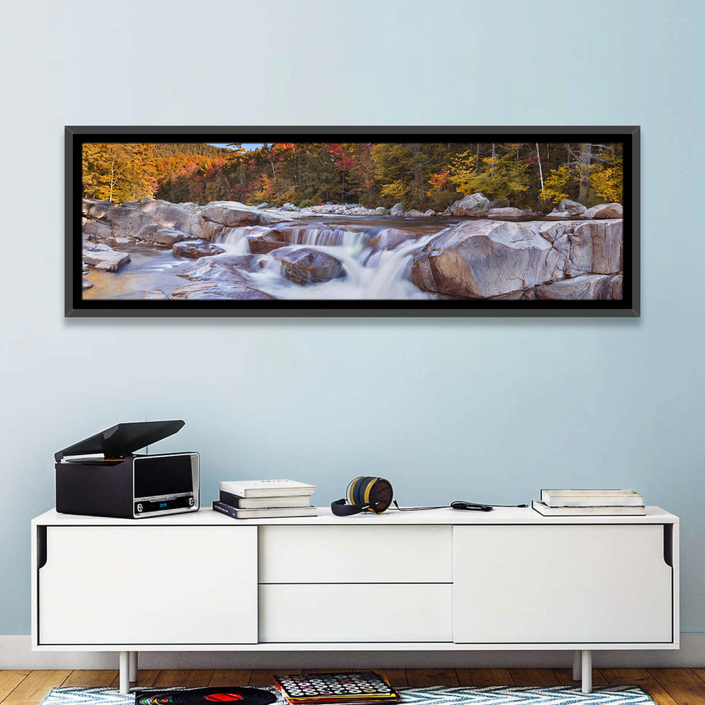 White Mountain Autumn River Wall Art