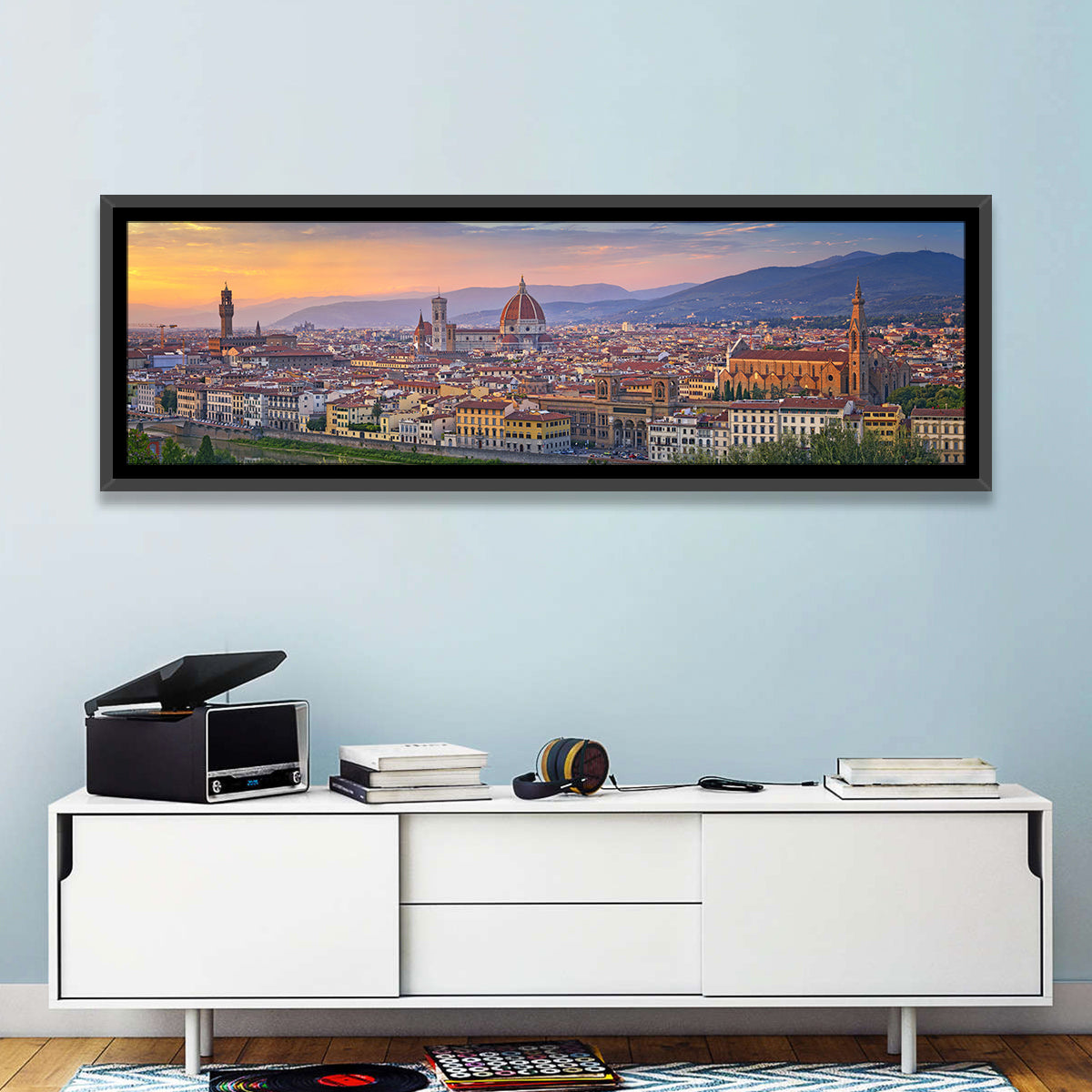 Florence Duomo Skyline at Golden Hour Wall Art
