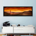 Golden Gate Bridge at Sunset Wall Art