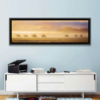 Misty Beach Horseback Riders Wall Art