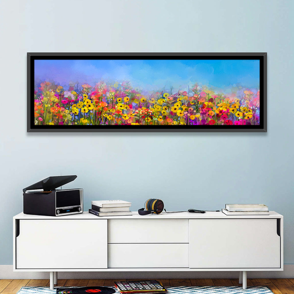 Cornflower and Daisy Meadow Wall Art