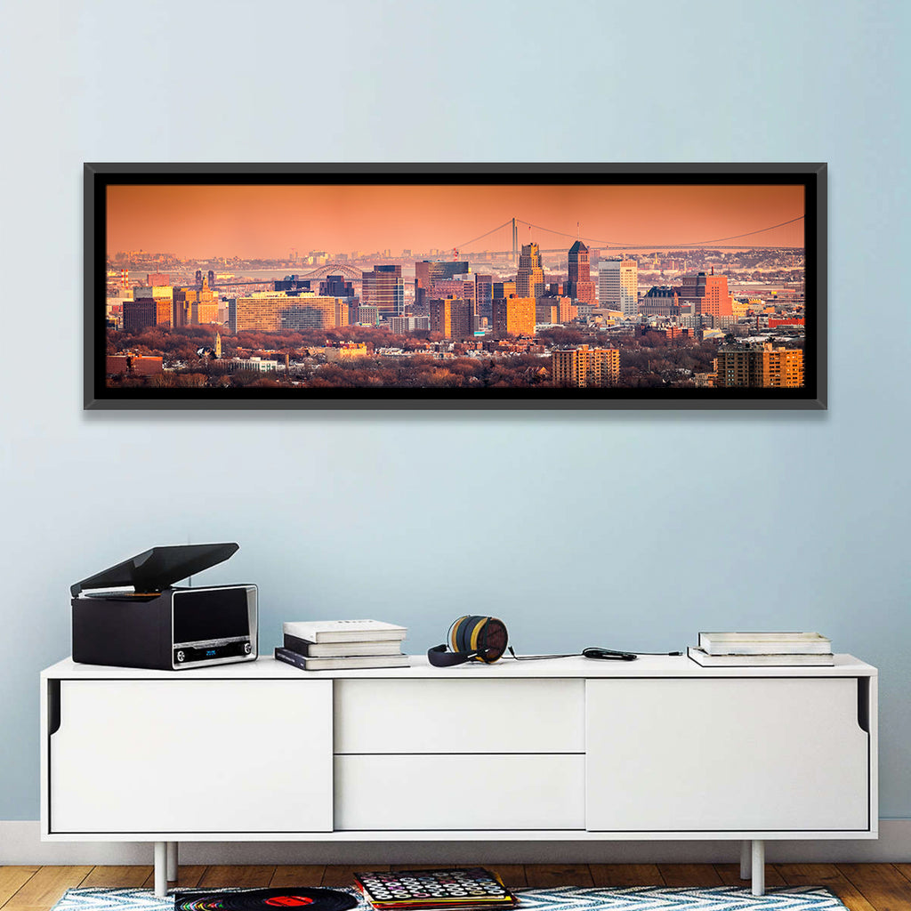 Newark Golden Hour Skyline Wall Art