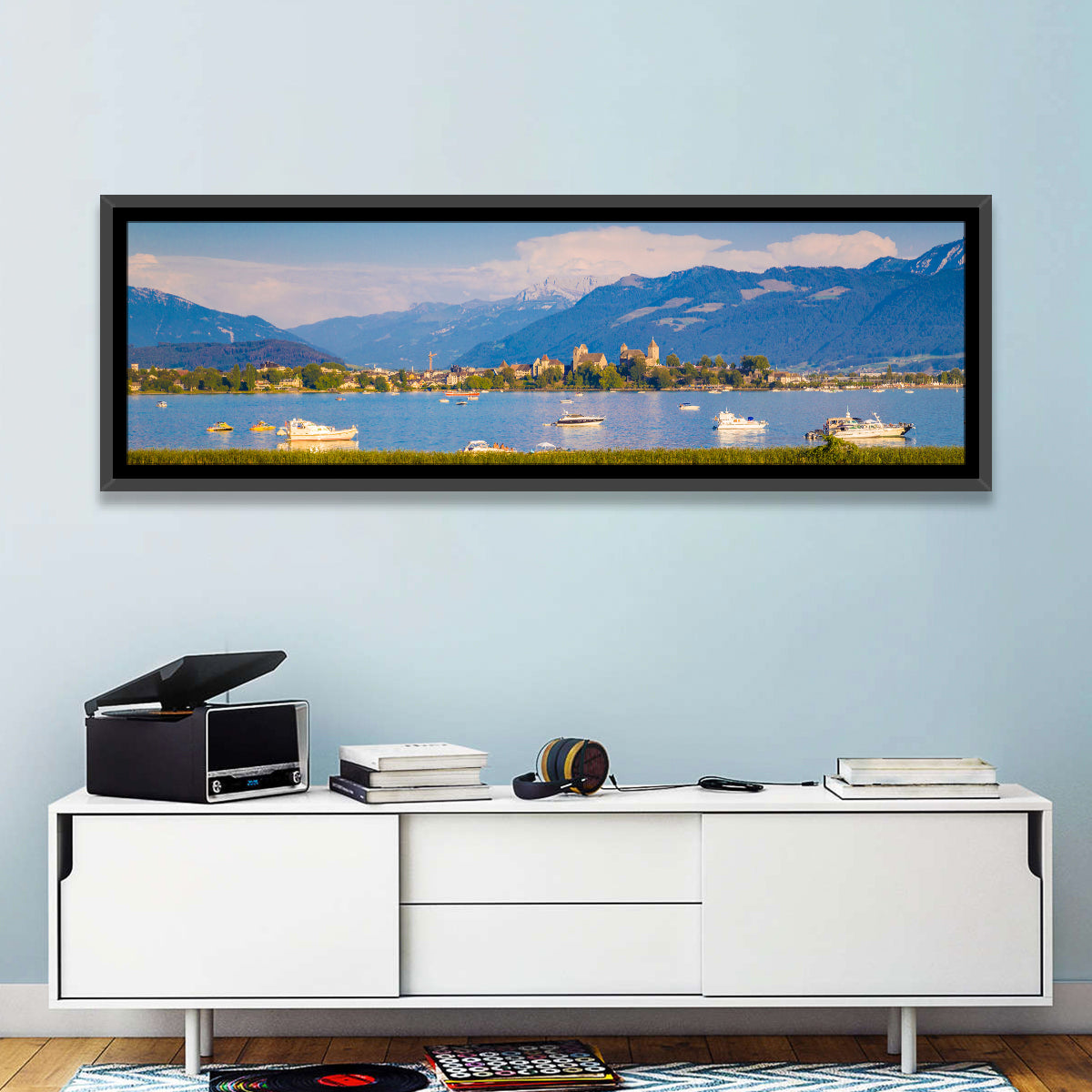 Rapperswil Castle Over Lake Zurich Wall Art