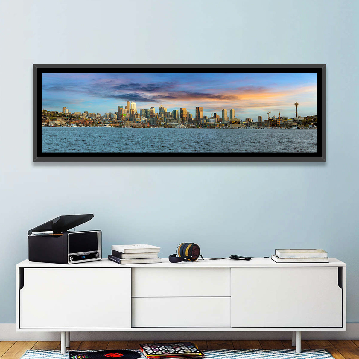 Seattle Skyline at Dusk Wall Art