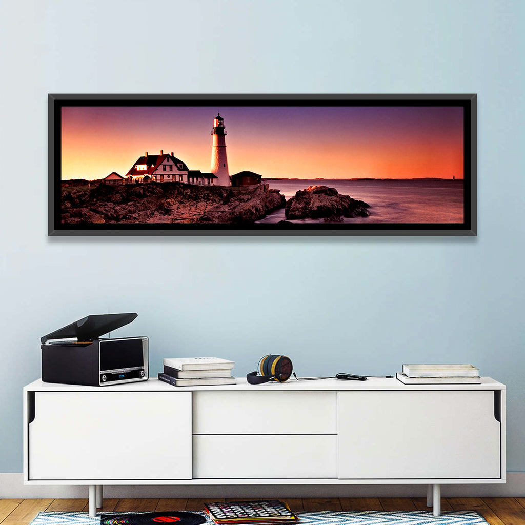 Portland Head Light at Dusk Wall Art