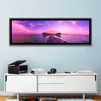 Sunset Pier Overwater Bungalows Wall Art