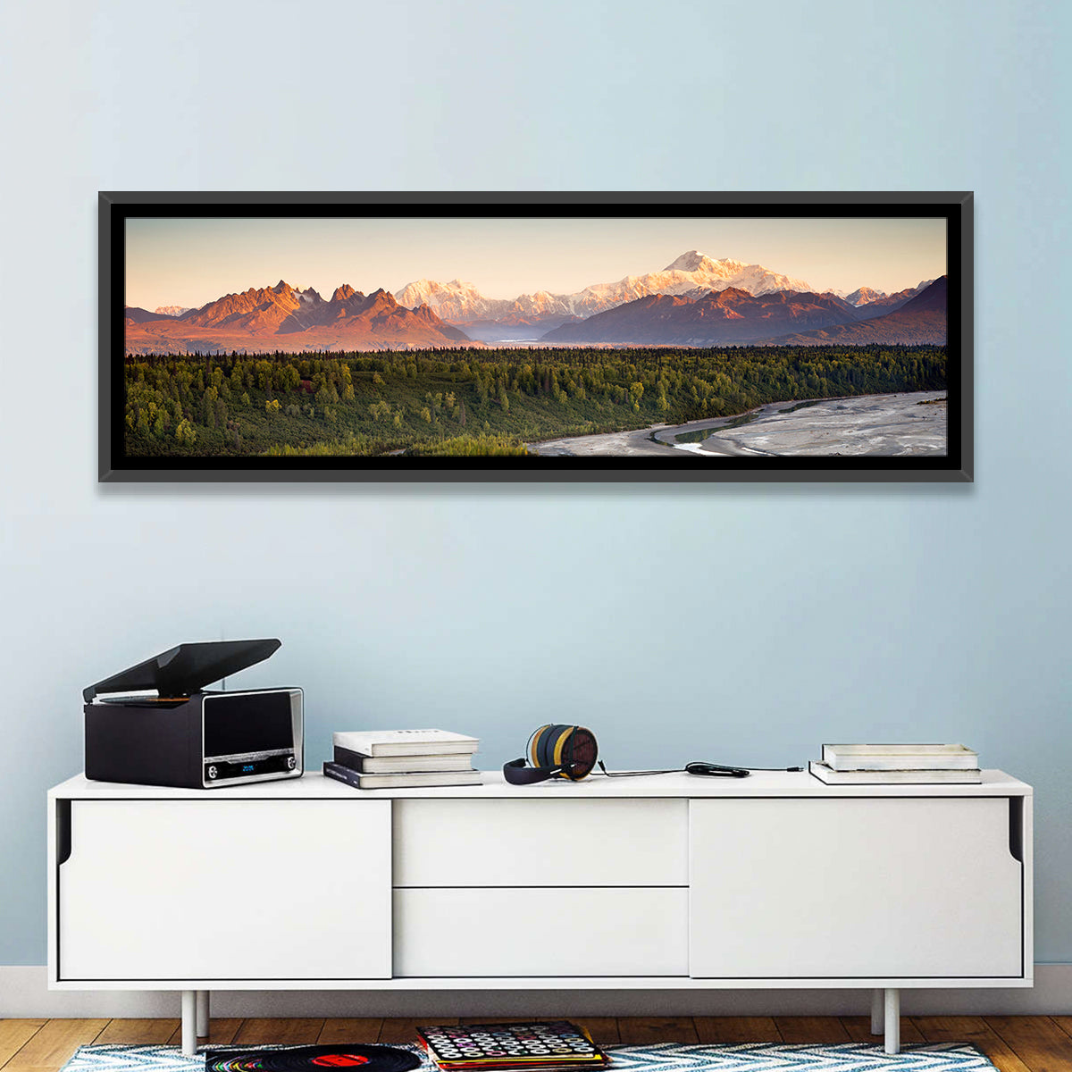 Denali Sunrise Over Boreal Forest Wall Art