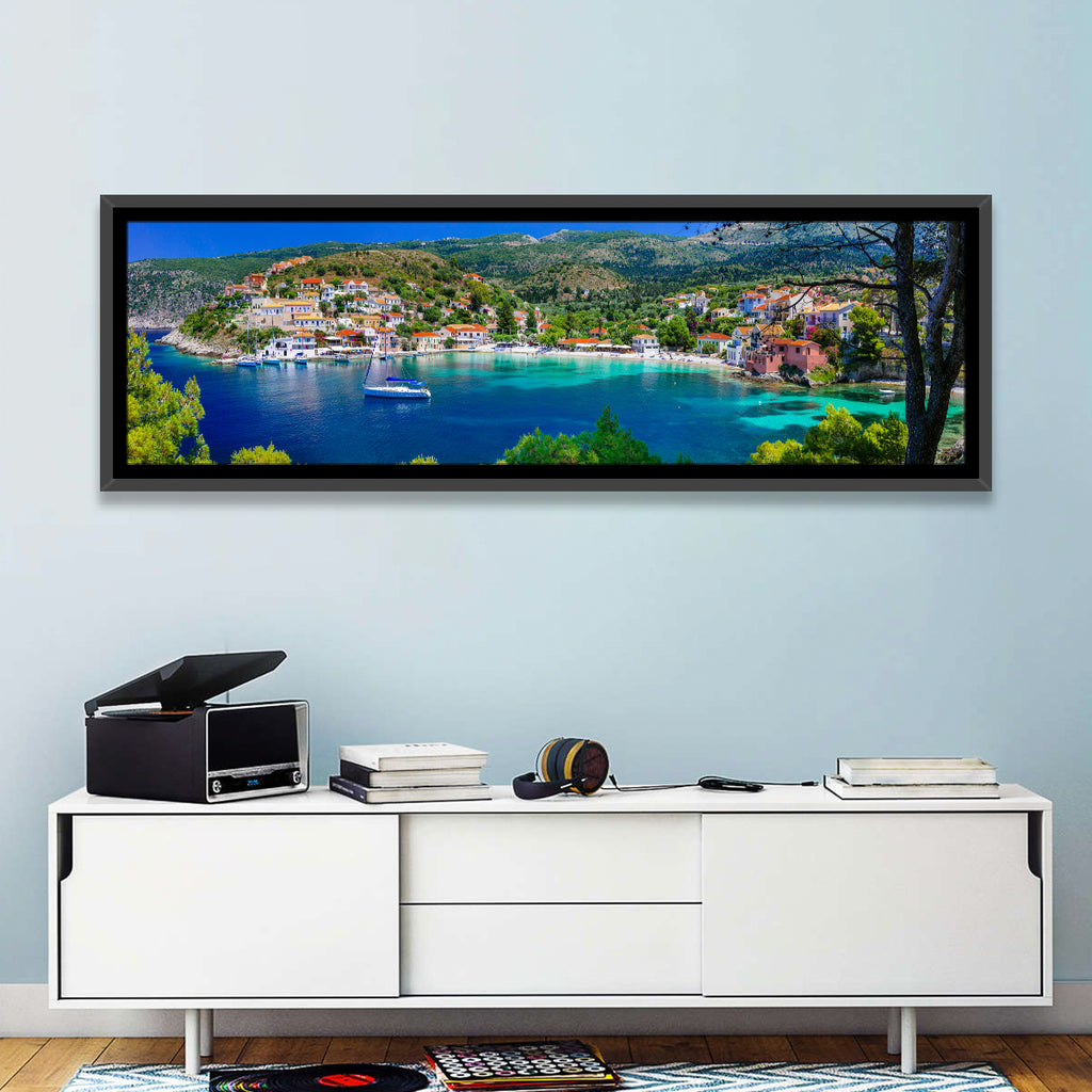 Assos Village Harbor View Wall Art