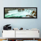 Goðafoss Winter Waterfall Wall Art