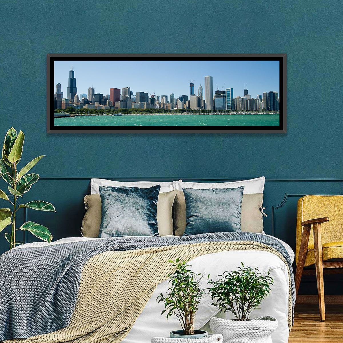 Chicago Skyline with Willis Tower Wall Art