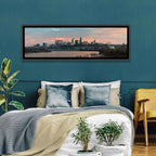 Kansas City Sunset Skyline Wall Art