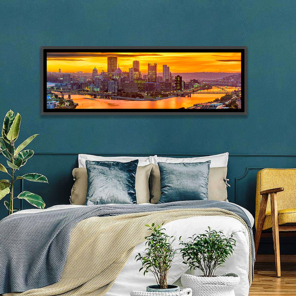 Pittsburgh Skyline at the Point Wall Art