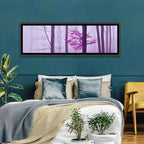 Magenta Tree in Foggy Forest Wall Art