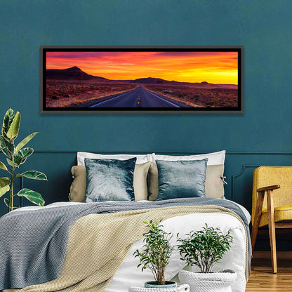 Infinite Road Sunset Wall Art