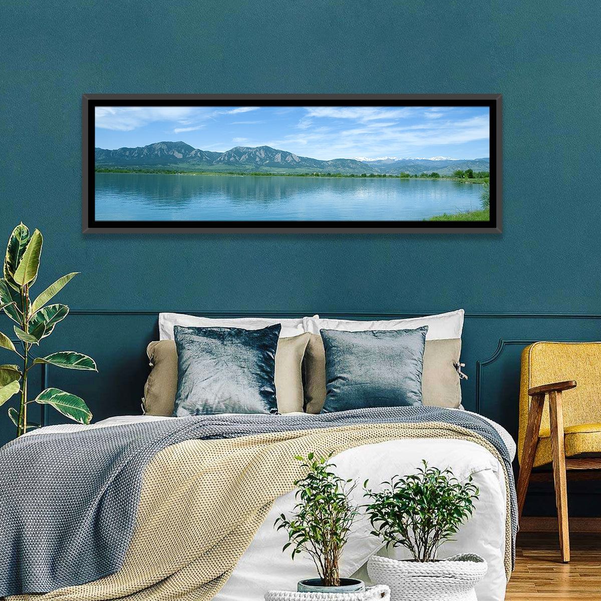 Boulder Reservoir and Flatirons Wall Art