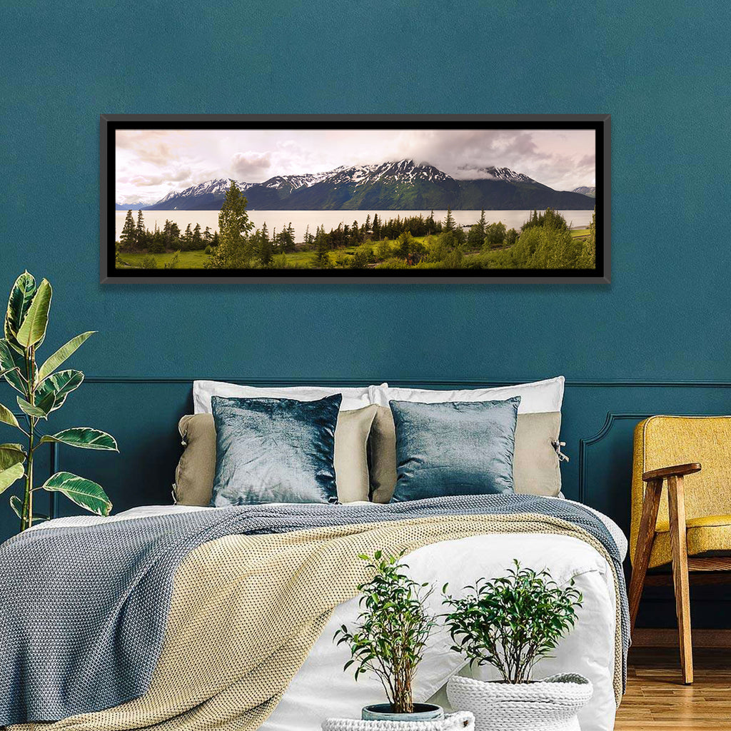 Alaska Mountain Lake View Wall Art