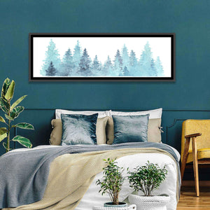 Watercolor Pine Trees Wall Art