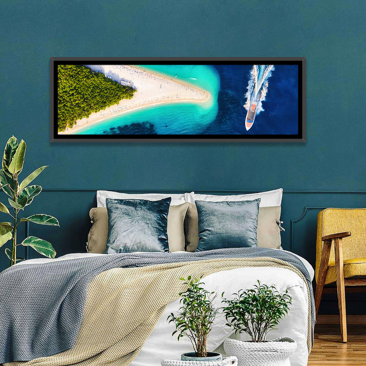 Zlatni Rat Beach Aerial, Bol Croatia Wall Art