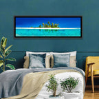 Tranquil Split-level Tropical Island Seascape Wall Art