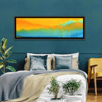 Sunset Horizon Watercolor Wall Art